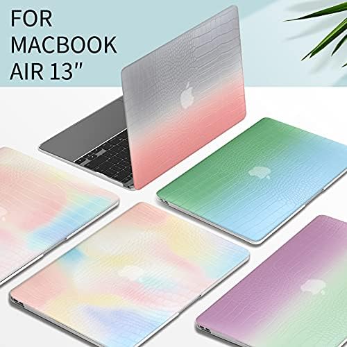 Caso de couro WATBRO Compatível com MacBook Air 13 polegadas 2020 2019 2018 Lançamento A2337 M1/A2179/A1932 ID de toque, Casa