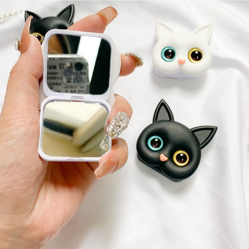 JCYUANI 2PCS Cellphone Ring Helder Cute Kitten Phone Titular com espelho Phone Titular Good Companion para assistir filmes e