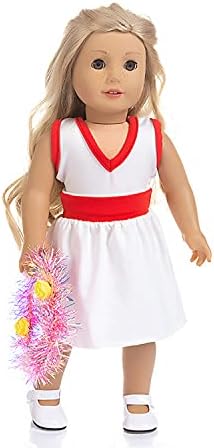 Roupas de boneca de boneca FUNPA Decoração adorável de roupas esportivas de roupas de boneca da moda para bonecas