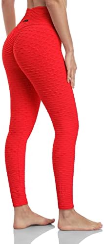 Gippro Women's High Caist Yoga Pants Butting Butgings Leggings Texturizados Anti -Celulite Tights