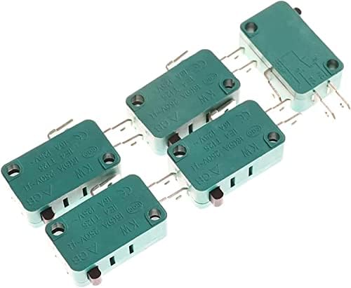 Interruptor de limite de heimp 5pcs/lote plástico normalmente abre o interruptor limite de fechamento kw7-0 15a 16a interruptor