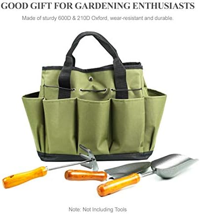 Sacola de jardinagem Karlak com 8 bolsos Organizador de ferramentas de jardinagem do kit de ferramentas de ferramentas de ferramentas