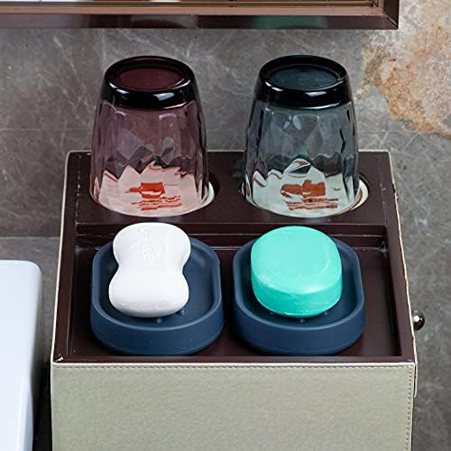 Sabão 2pcs, porta -sabão premium, sabonete portátil portátil Caixa de sabão de limpeza fácil para banheiro chuveiro de cozinha vaso