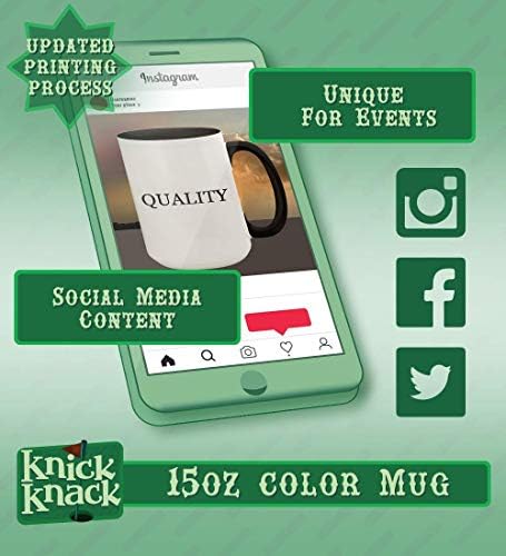 Presentes de Knick Knack Gett's Keuning? - Alça de cor cerâmica de 15 onças e xícara de caneca de café interna, preto