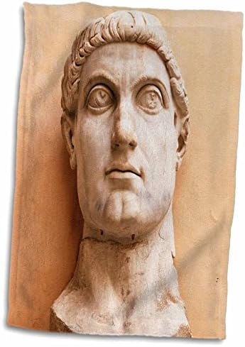 3D Rose Constantine I-State-Capitoline Museums. Roma-Itália-EU16 PRI0091-PRISMA HAT/Sports Toalha, 15 x 22