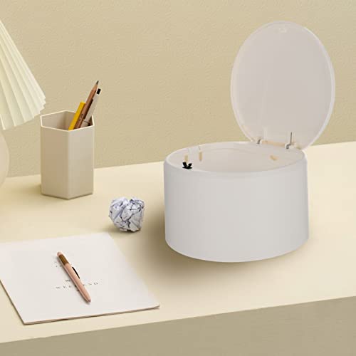 1pc tipo prensa caseira lixo lixo de armazenamento de lixo branco bairrop banheiro cozinha elegante desktop pode mini quarto para minúsculos lixo de mesa organizador de quarto com escritório