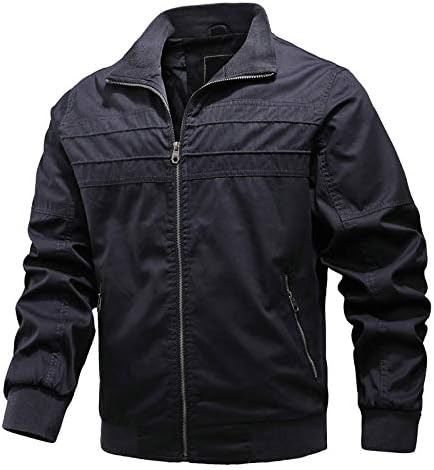 Jaqueta de bombardeiro ADSSDQ para homens, Cutout de inverno Casaco moderno masculino Ciclismo de manga cheia jaqueta de lapeel