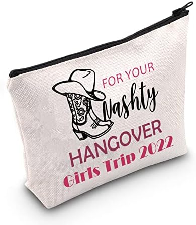 Bachelor Party Gift Kit de ressaca Nashville Kit Nashville Bachelorette Gift Nashville Girls Trips Saco de maquiagem