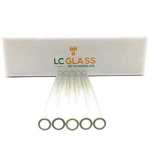 Vidro LC de 8 polegadas de 5 polegadas de 5 peças Premium Borocilicate Glass Tubes 12mm od 8mm Id 2mm parede