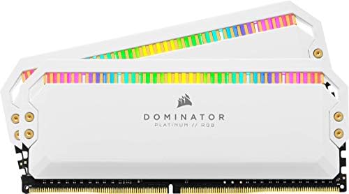 Corsair Dominator Platinum RGB DDR4 16GB 3600MHz C18 Memória da área de trabalho branca