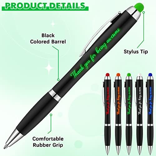 Canetas de valorização do funcionário LED 3 in1 caneta caneta multicolor led caneta caneta preta preto caneta liderada