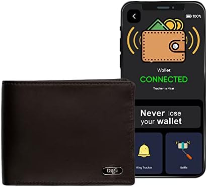 Tag8 Dolphin Smart Wallet for Men, Android e iOS Compatível, carteira masculina com rastreador ble para localizá-la
