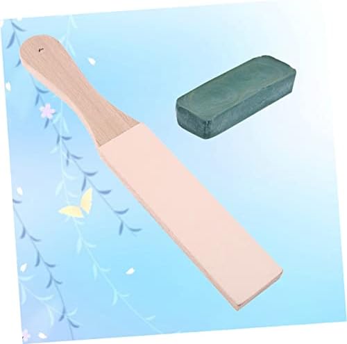 Didiseaon 2pcs Knife Sharpner Leather Sharned the Knife Razor Suite Complexo Bambu para girar material compósito de