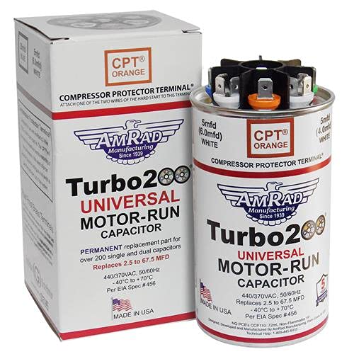 Capacitor de execução do motor Turbo 200 - Conjunto de 4