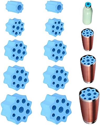 Conjuntos de espuma Turner de copo, 10pcs 5 tampas de espuma Turner Turner Inserções para tubo de PVC de 3/4 de polegada,