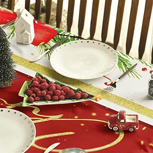 Horaldaily Christmas Tolera de mesa 60x120 polegadas Retângulo, Feliz Natal Árvore de Natal Tabela de inverno Tabela Tane