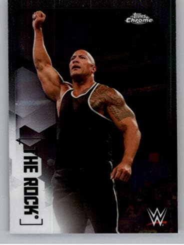 2020 TOPPS Chrome WWE 64 The Rock WWE Wrestling Trading Card