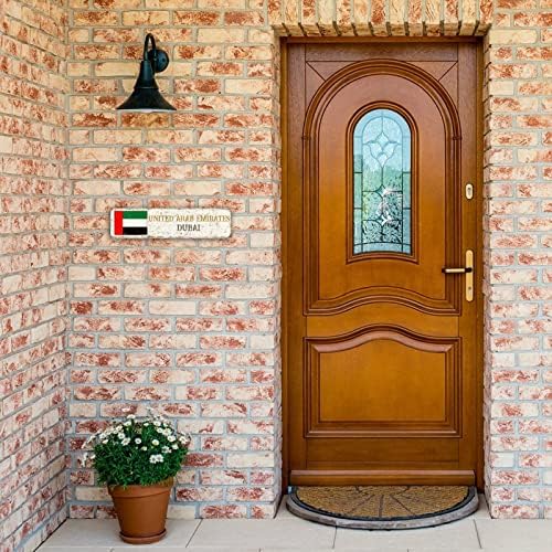 Emirados árabes unidos, sinalização de rua da bandeira personalizada sua cidade decorativa placa de rua de parede de parede