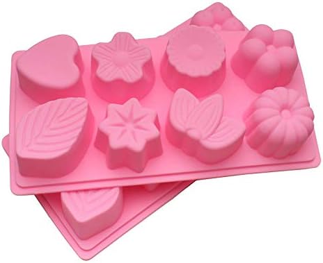 Moldes de silicone WarmBuy para Bath Bomb Soap Chocolate Candy, 2 pacote