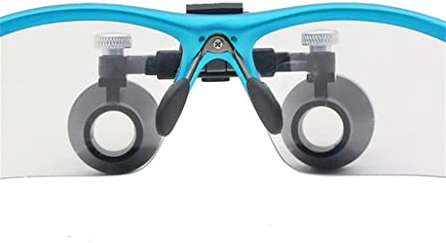 Loupe binocular de TKFDC 2.5X Lupa dental com óculos leves de longa distância de trabalho de trabalho Proteção