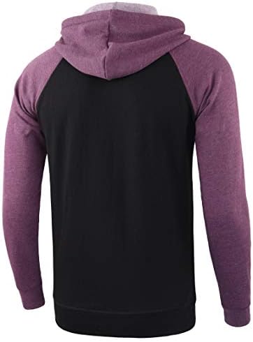 Desplato Men's Casual ativo esportivo Baseball velo correndo para caminhada henley moletom de pulôver