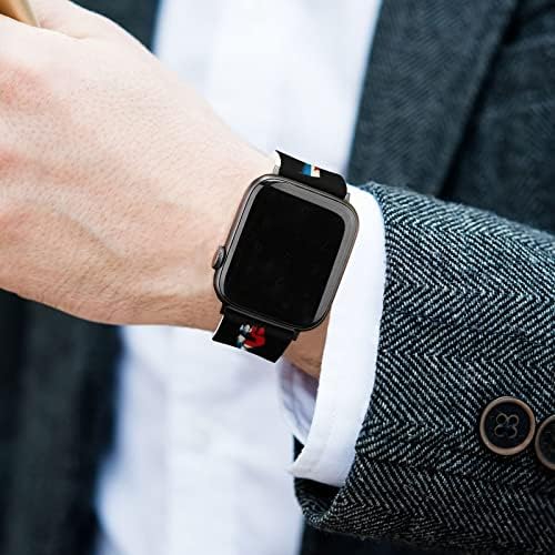 Bandas de relógio de silicone do Spirit Spirit Spirit Spirit da Panamá compatível com Apple Watch Raplow Release Watch Strap for iwatch Series 8 7 6 5 4 3 SE