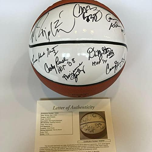 Classe do Hall da Fama da NBA de 2014 Basquete assinado 15 SIGS JSA COA - Basquete autografado