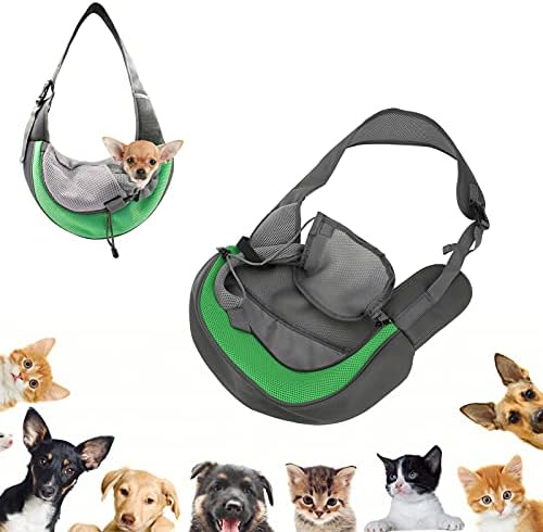 Bolsa de estimação portátil bnineteEmeam, bolsa de transporte de ombro respirável para gatos e cães