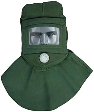 Shamjina Sandblasting Hood Equipamento Profissional à prova de poeira com lente de xale de escudo de face Máscara de engrenagem
