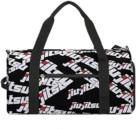 Jiu Jitsu Bolsa de ginástica Bag de bolsa de viagem com compartimento de sapatos para férias esportivas do Weekender