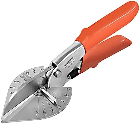 Towot Sharp Multi Angle Mitre Cutter de cisalhamento, ajustável em 45 a 135 graus com ferramentas manuais de bloqueio de segurança