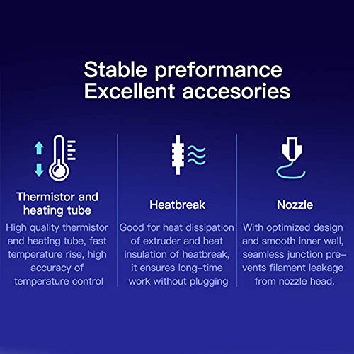 CREALIDADE ENDER 3 MAX HOTEND, ENER-3 MAX 3D Extrusora Hot End Kit, com 0,4 mm de aquecimento de alumínio do bico de 0,4 mm Termistor