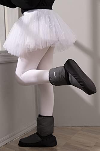 S.Lemon Bootas de aquecimento, chinelo de botas de bailarino de dança para garoto grande e mulheres