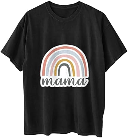 Moda de manga curta Cotton Mama Graphic Victorian Loose Fit Blouse Shirt for Ladies Men Fall Summer Lounge Tee 45
