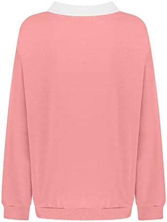 Moletom de Crewneck Plus Size para mulheres FOLO GRAPHIC FOLO LONCE CAMISTAS LONGA MANEIRA TOPS DE LAPEL CASual com bolsos