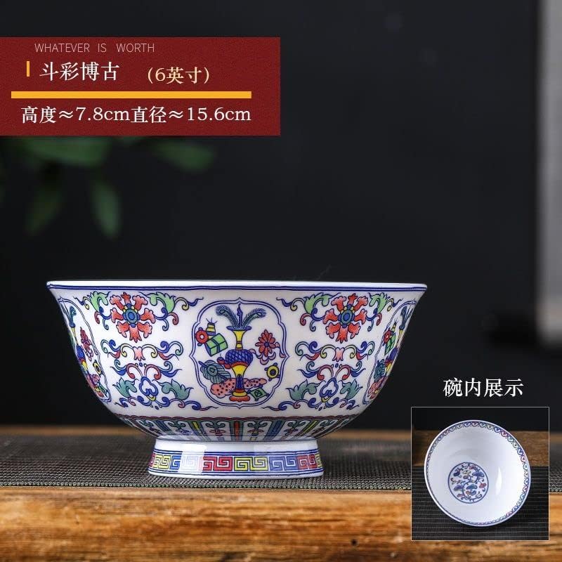 Xialon 15,6cm 6in esmalte a tigela colorida jingdezhen tigela de cerâmica estilo de alto grau estilo case shou tigela