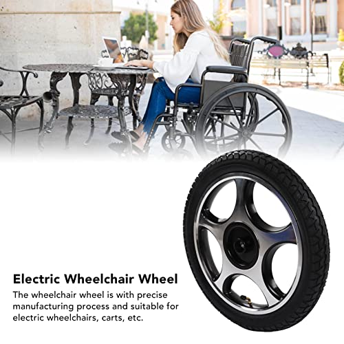 Roda de rodas de cadeira de rodas, orifício reto da roda de rodas elétricas com o cubo de aço de liga de liga de