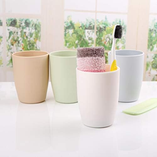 Caneca de banheiro de plástico da tomada Plástico caneca de dente resistente a copos de bebidas inquebráveis ​​para água de leite com leite de café 201-300ml