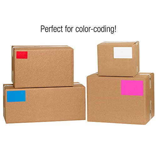 Tape Logic® Inventory Retângulo, 2 x 3, rosa fluorescente, 500/roll