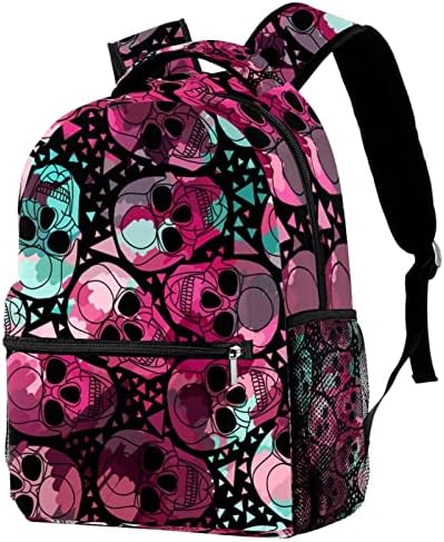 Mochilas da escola Bolsas escolares de caveira colorida para meninos meninas viagens leves rucksack casual Daypack