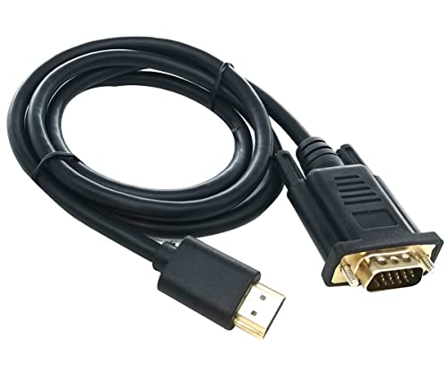Emovery HDMI para VGA, chip IC incorporado; Cabo de transferência de 1.0m para conectar computador e monitor, desktop,