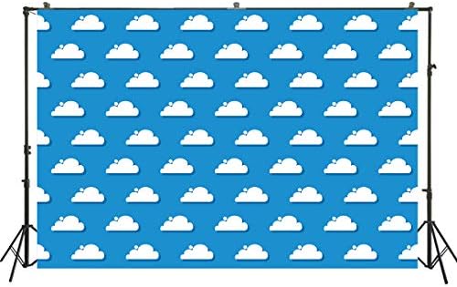 Huayi Blue Sky Sky White Clouds Backdrop Cartoon Kids Birthday Party Decorations Story Booth Background Background