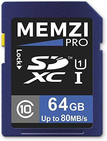 MEMZI PRO 64GB CLASS 10 80MB/S SDXC Memory Card para câmeras digitais da Panasonic Lumix TS ou TZ Digital
