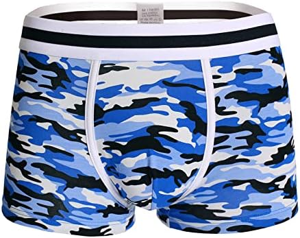 Roupas íntimas masculino masculino casual camuflagem sólida calcinha calcinha calcinha de algodão confortável boxers