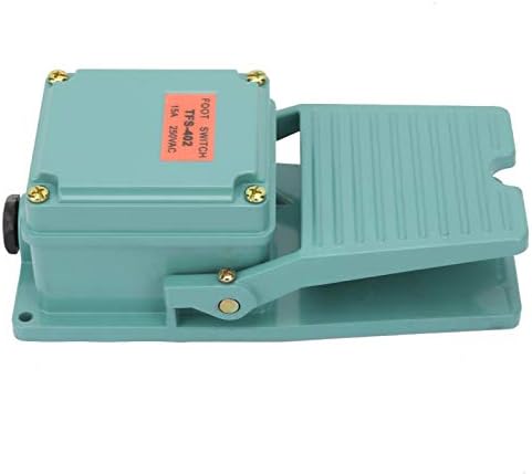 Fafeicy TFS-402 Pedal Pedal Switch, 1No 1NC Momentary Treadle, contato de prata 15A/250V, para equipamentos têxteis,