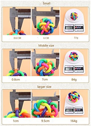 NYK Squeak Balls Toys- NYK0535 Multi Color Chew Dog Toy, Cat Toys S/M/L （3PCS)