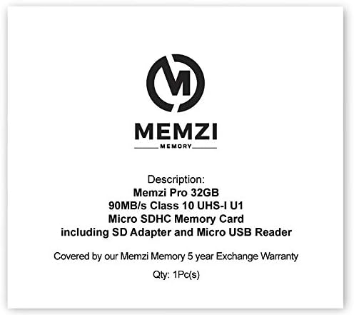 MEMZI PRO 32 GB 90MB/S CLASSE 10 Micro SDHC Card com adaptador SD e leitor USB para Canon Ivy Cliq+, Ivy Cliq Capture Instant Cameras