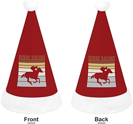 Equipe de cavalos retrô chapéu de natal chapéu de santa personalizado decorações engraçadas de natal