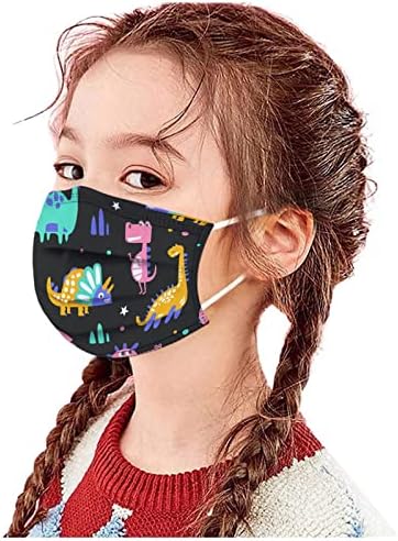 Máscara de face das crianças, máscaras faciais descartáveis ​​para meninos e meninas ， 50 pacote de 3 by-bly lamine para assistência infantil, escola, uso diário