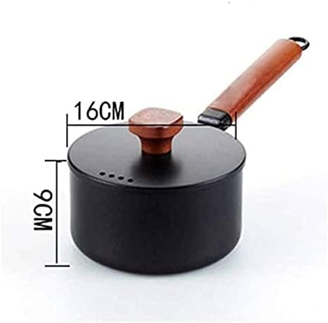 Wok Pan Pan Ferro fundido Ferro de sopa de sopa de leite Aquecimento Stockpot Pan de cozinha antiaderente Mini molho de ensopado para fogão a gás